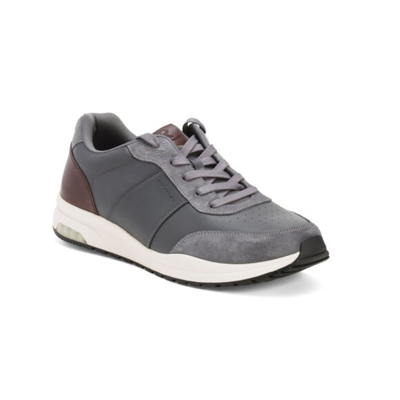 ROCKPORT Grey Men's Leather Dmx Baker Sneakers - Picture 1 of 2